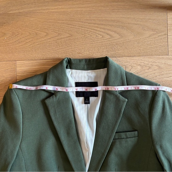 Banana Republic Long and Lean Blazer Size 2 Green - Picture 6 of 7